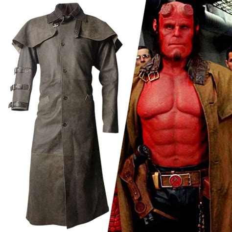 replica hellboy duster jacket|Hellboy Leather Duster Coat .